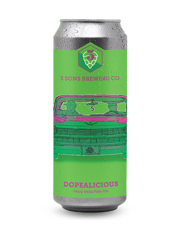 3 Sons Brewing Co. Dopealicious Hazy IPA