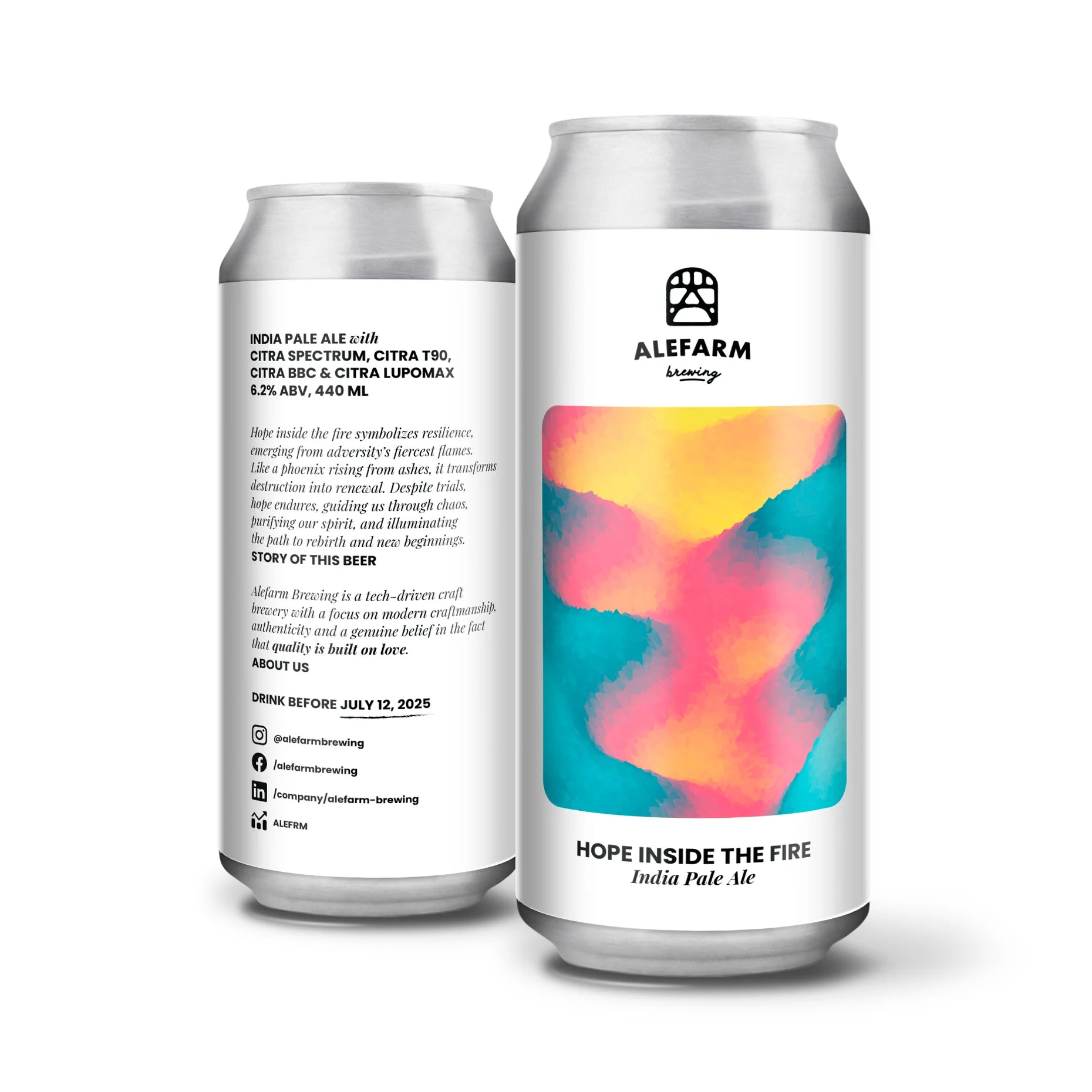 Alefarm Brewing Hope Inside the Fire IPA