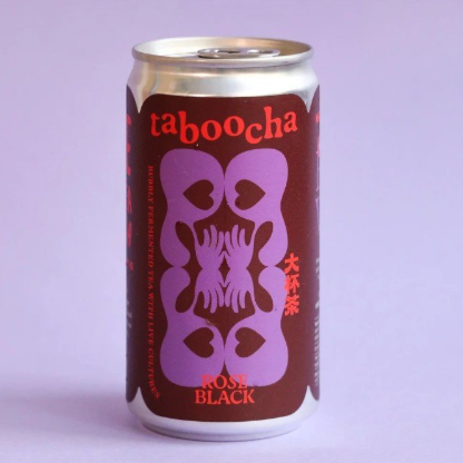 Taboocha Rose Roselle Black Tea Kombucha