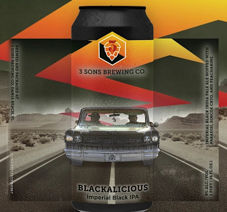 3 Sons Brewing Co. Blackalicious Imperial Black IPA